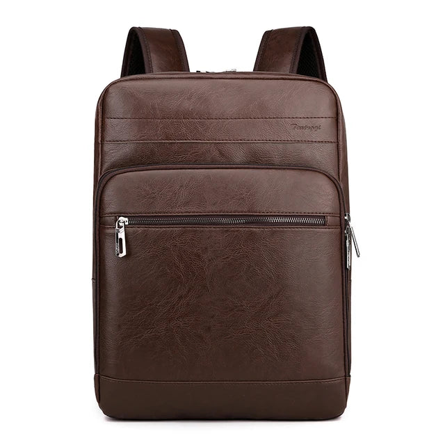 Mochila Masculina em Couro Genuino - Hermez Premium