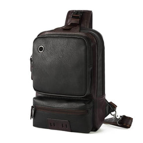 Mochila Masculina de Couro Perry