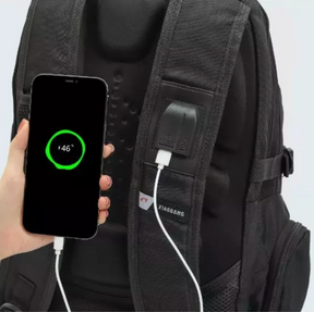 Mochila XIAOBANG Para Notebook Impermeável Com Cadeado Entra USB/Fone