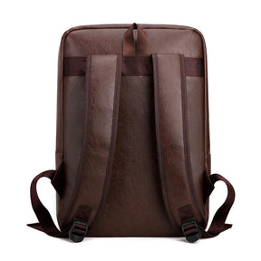 Mochila Masculina em Couro Genuino - Hermez Premium
