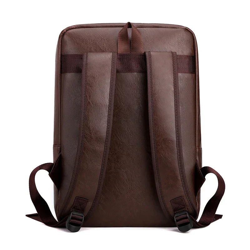 Mochila Masculina em Couro Genuino - Hermez Premium