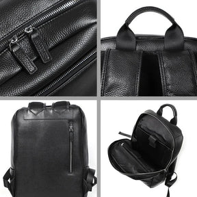 Mochila de Couro Legítimo Para Notebook Poseidon