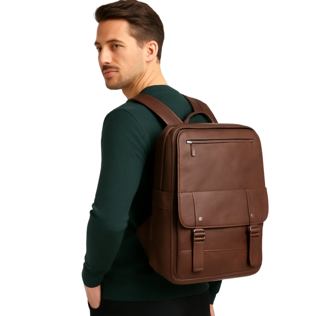 Mochila de Couro Vintage Dida Bear