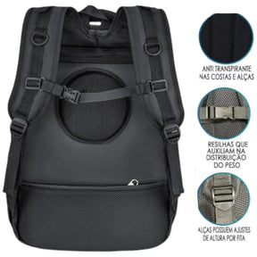 Mochila Masculina CHL Reforçada Grande 60L Impermeável Camping