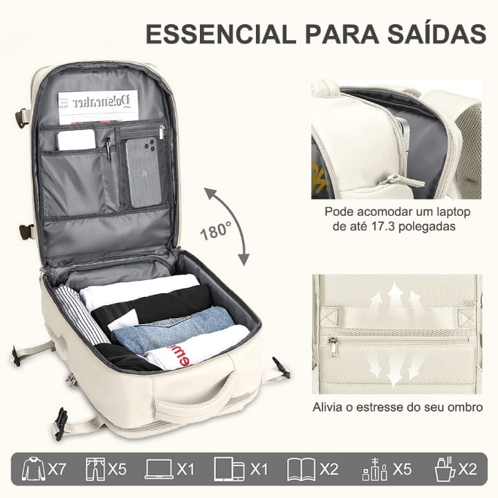Mochila de Viagem Impermeável TravelClassic